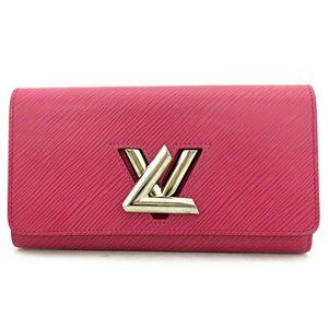 Louis Vuitton Epi Twist Pink Leather Long Bifold